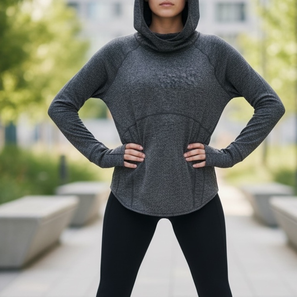 90 Degree By Reflex Charcoal Heathered Top